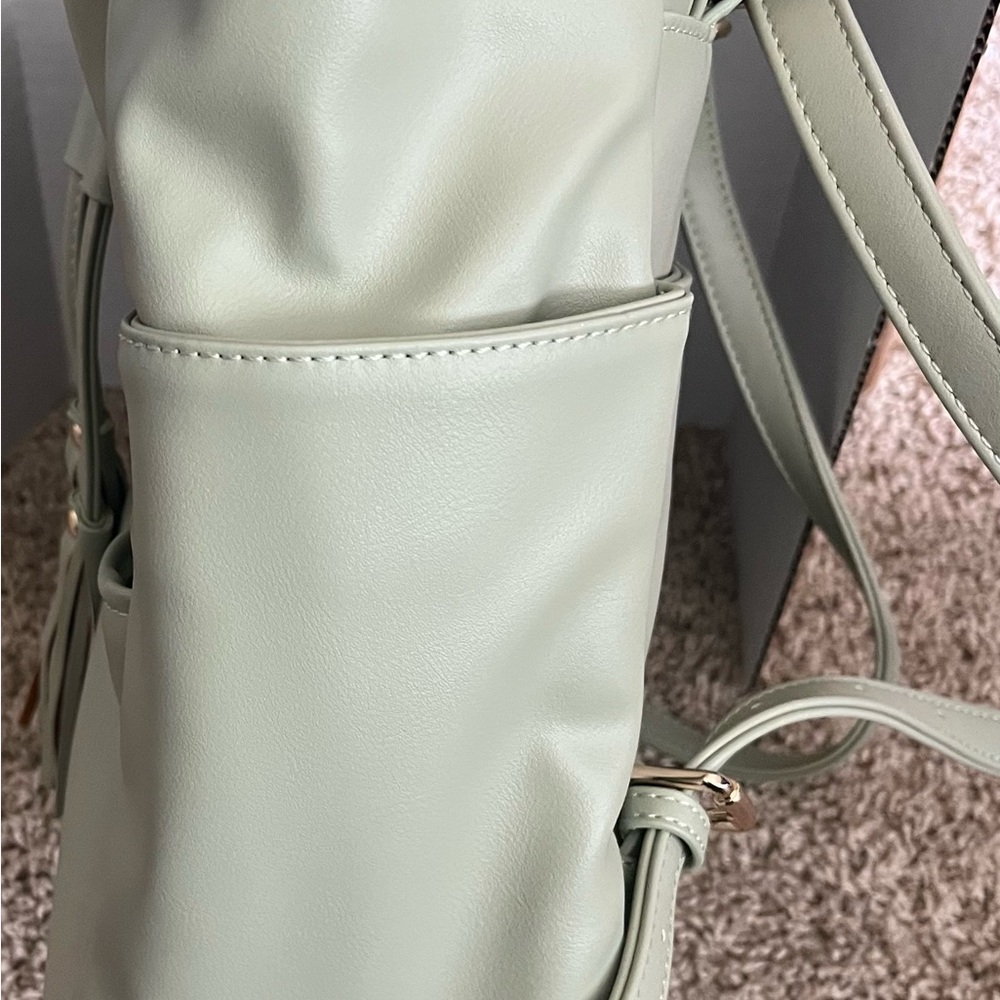 White Elm Sage Luna Drawstring Backpack - Picture 3 of 11